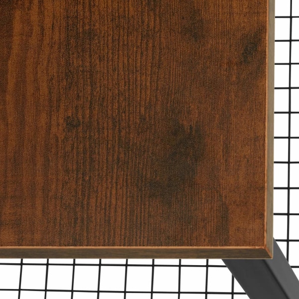 tectake Sidebord Grimsby 40x40x55,5cm -  Industrielt mørkt træ Dark brown