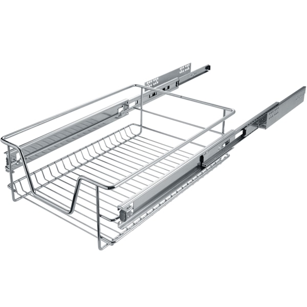 tectake Teleskopskuffe til køkken- og soveværelsesskabe - 40 cm 40 cm Grey