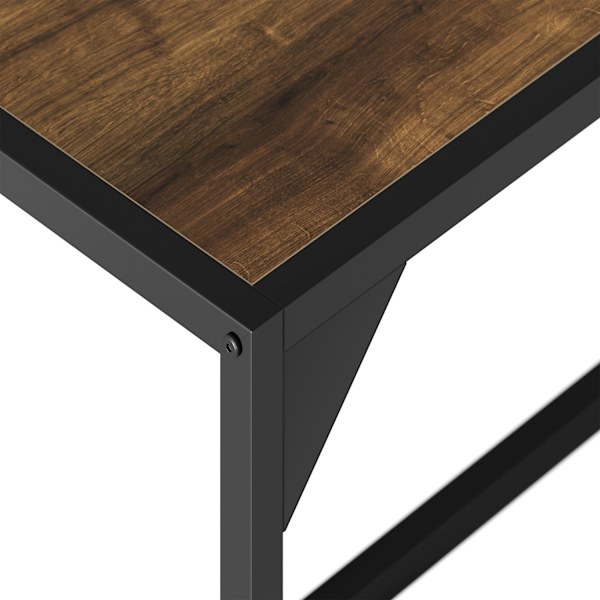 tectake Spisebordssæt Milton -  Industrielt mørkt træ, rustikt Dark brown