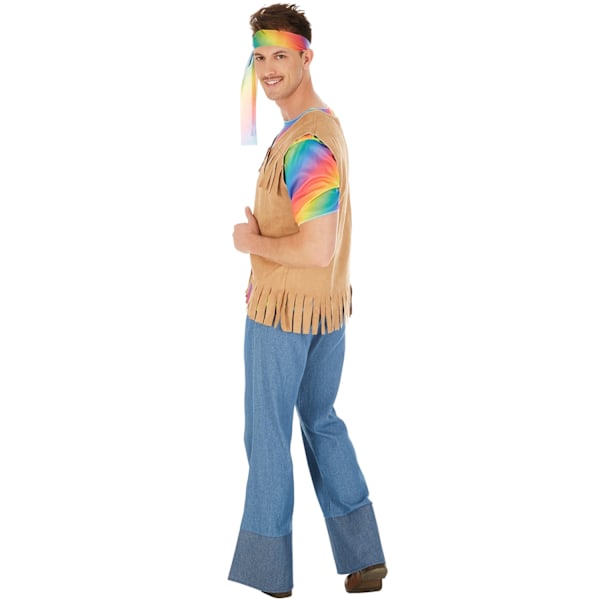 tectake Hippie Peace kostume MultiColor XXL