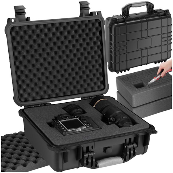 tectake Universalboks, kamerataske - L L Black