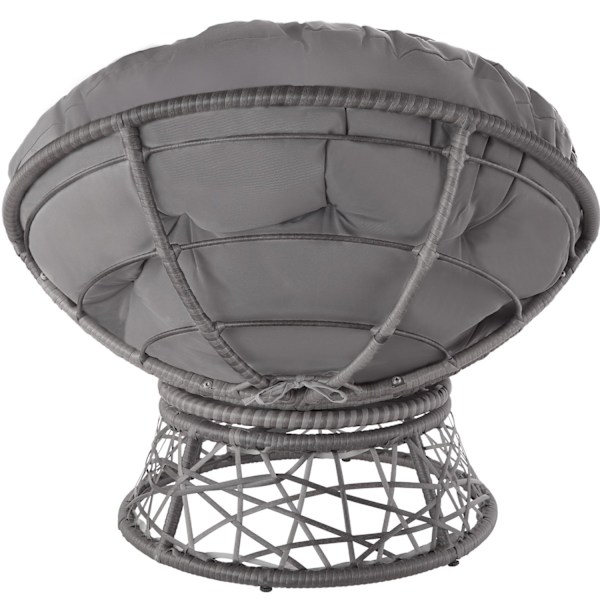 tectake Polyrattan havestol Gargano -  grå Grey