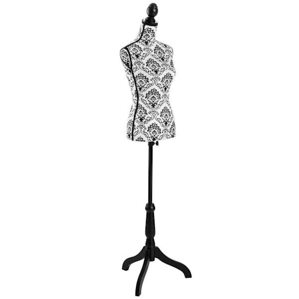 tectake Gine -  sort/hvidt blomstermønster Multicolor