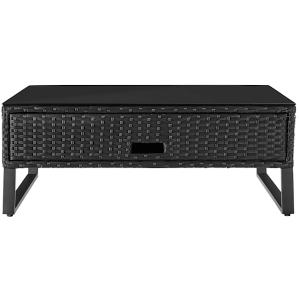 tectake Polyrattan loungesæt Ostuni -  sort Black