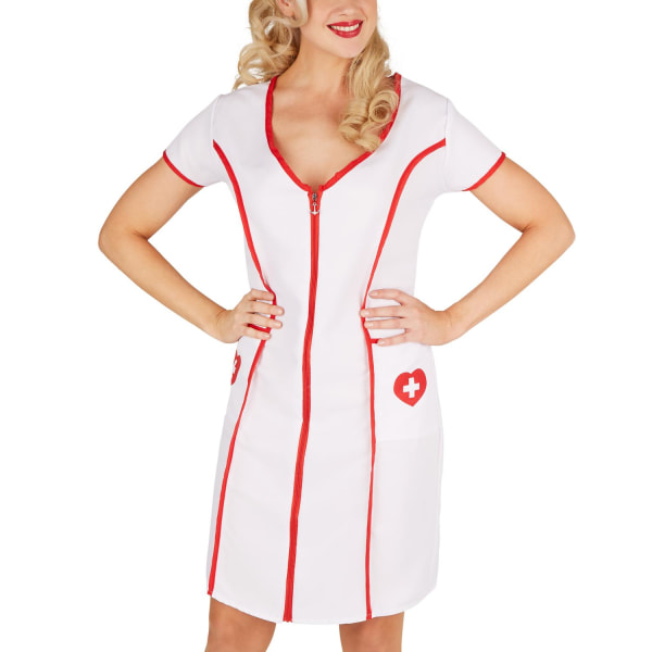 tectake Sygeplejerske kostume White M