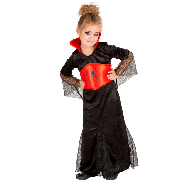 tectake Grevinde Dracula børnekostume Halloween Black 116 (5-7y)