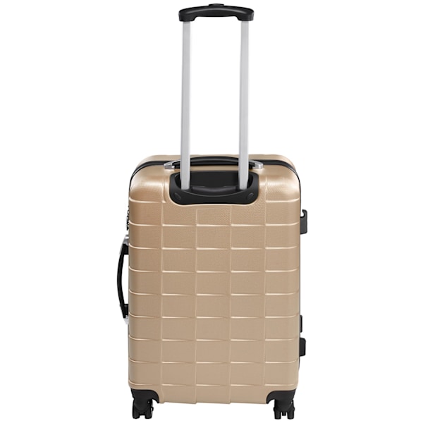 tectake Kuffertsæt 3-dele hardcase -  champagnefarvet Champagne one size