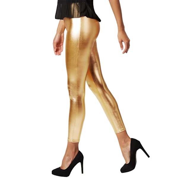 tectake Leggings i metallisk look guld Gold L