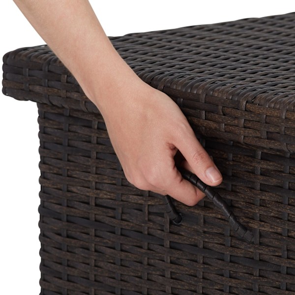 tectake Hyndeboks Kiruna, 270l -  brun Brown