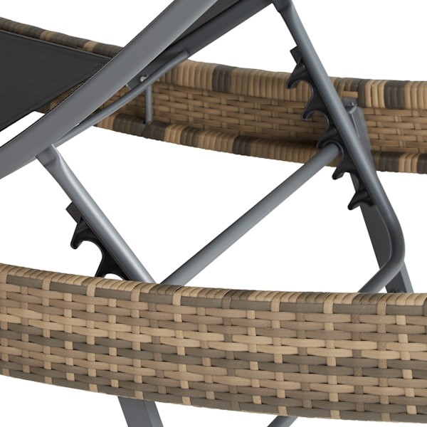 tectake Polyrattan solseng Moana -  natur Nature