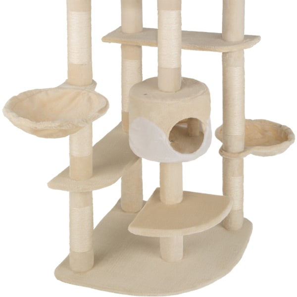 tectake Kradsetræ Fippi -  beige/hvid White