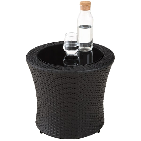 tectake Polyrattan loungesæt Nizza -  sort Black