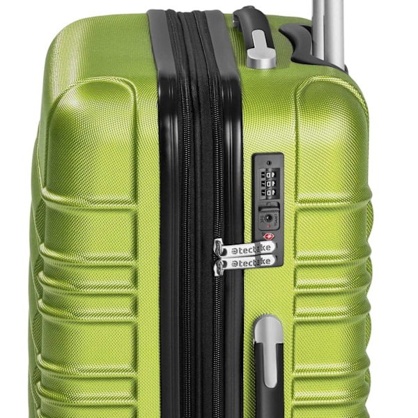 tectake Kufferter, sæt med 4 dele -  grøn Green one size