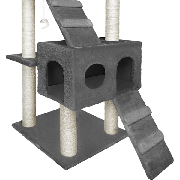 tectake Kradsetræ Karl -  anthrazit Graphite grey