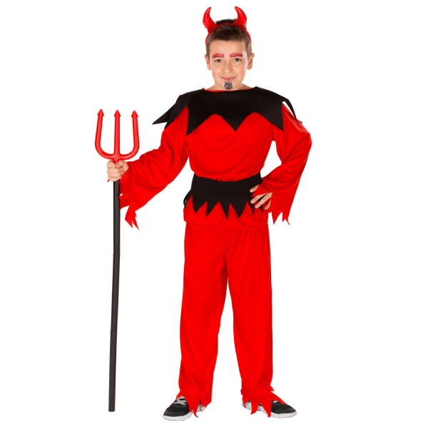 tectake Lille djævel børnekostume Halloween Red 116 (5-7y)