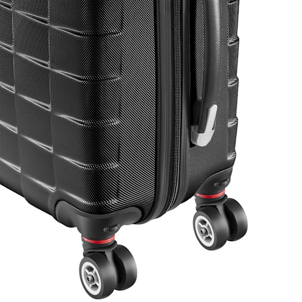 tectake Kuffertsæt 3-dele hardcase -  sort Black one size