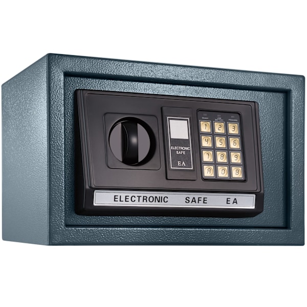 tectake Elektronisk pengeskab 20 x 31 x 22cm + 4 batterier Black