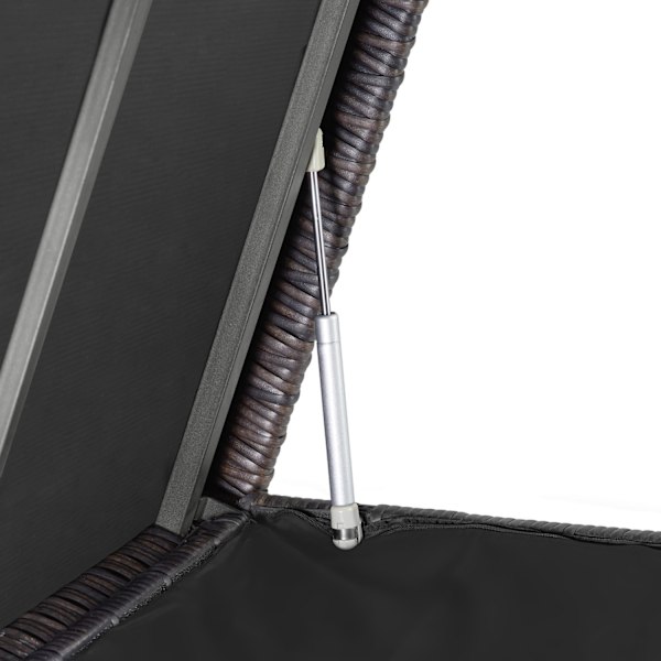 tectake Hyndeboks Kiruna, 270l -  brun Brown