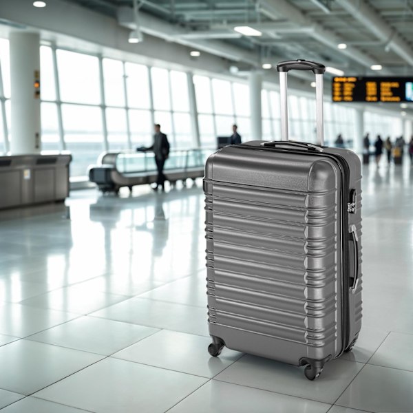 tectake Kufferter, sæt med 4 dele -  grå Grey one size