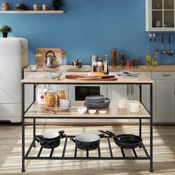 tectake Reol Akeley -  Industrielt lyst træ, egetræ Sonoma Light brown