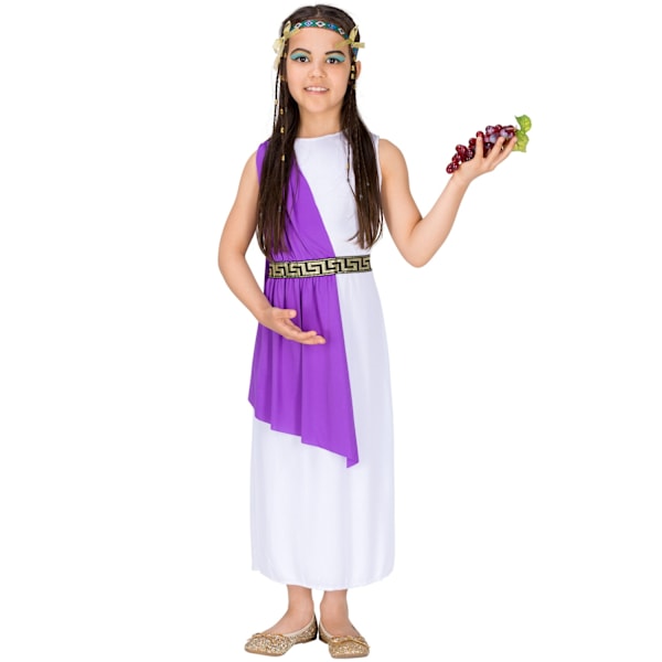 tectake Græsk gudinde Athene kostume White 140 (10-12y)