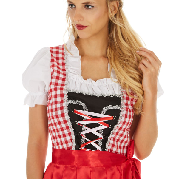 tectake Kvinde kostume dirndl Oktoberfest Madl model 2 White S
