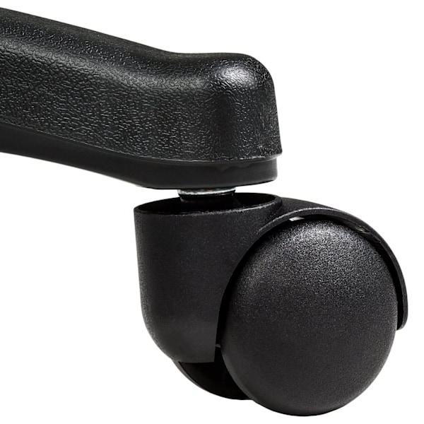 tectake Taburet med hjul -  sort Black