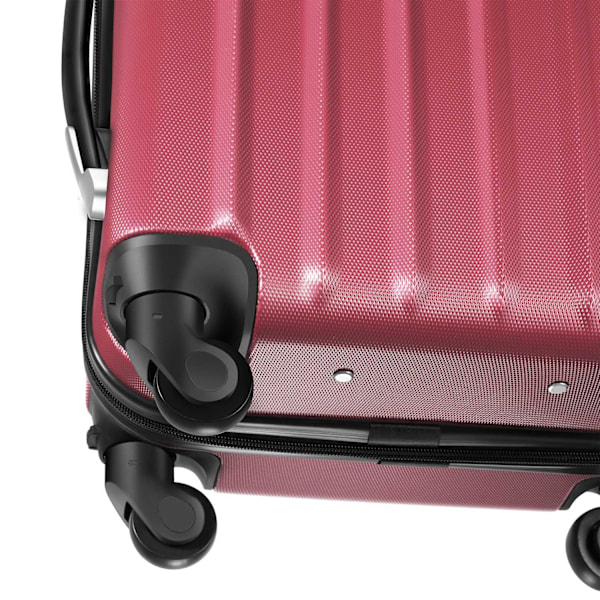 tectake Kuffertsæt hardcase -  rød Red one size