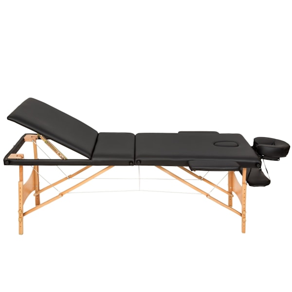 tectake Massagebriks med 3 zoner, polstring + taske -  sort Black