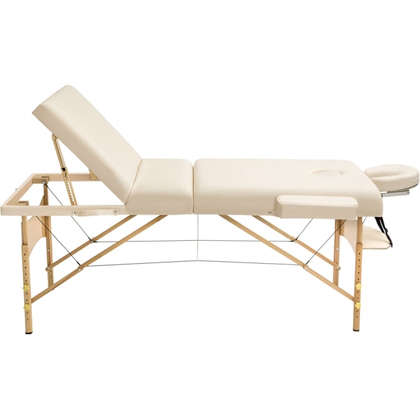 tectake Massagebriks Somwang med 3 zoner, 7,5 cm polstring -  beige Beige