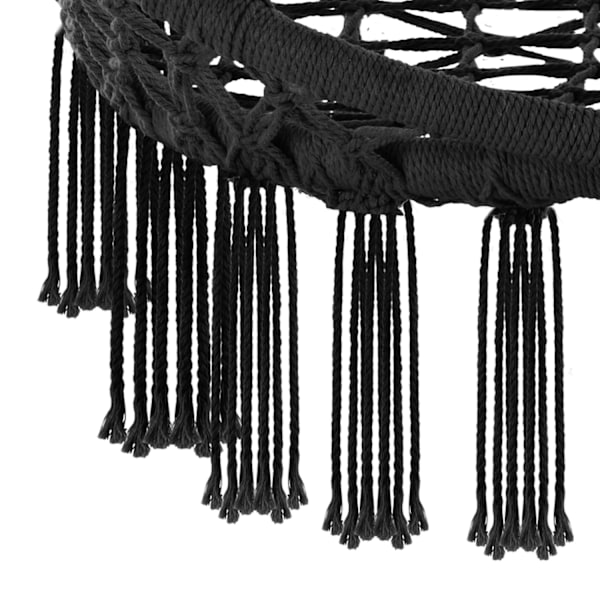 tectake Hængestol Samira -  sort Black