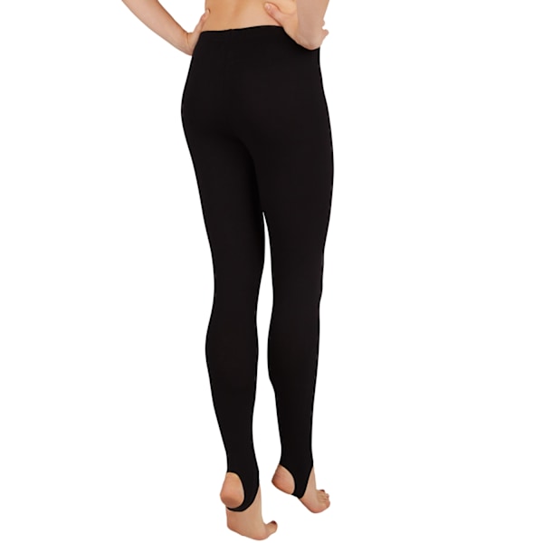 tectake Leggings med fodstrop sort Black M