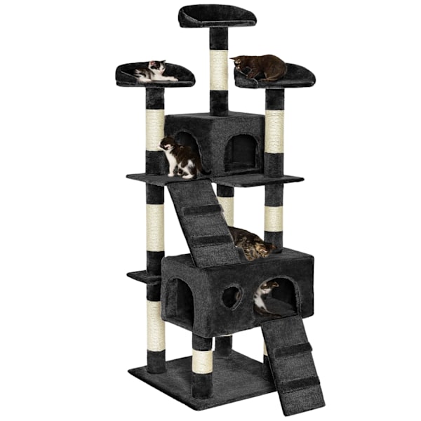 tectake Kradsetræ Mogli -  sort Black