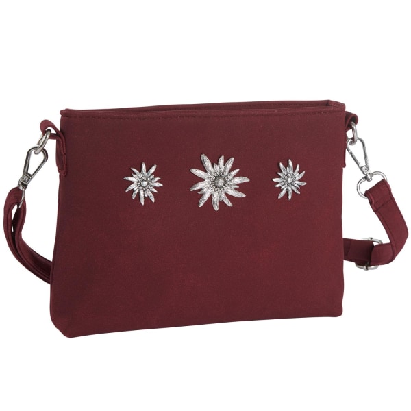 tectake Håndtaske med blomster -  rød Red one size