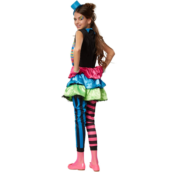 tectake Pigekostume Crazy New Wave Clown MultiColor 116 (5-6y)