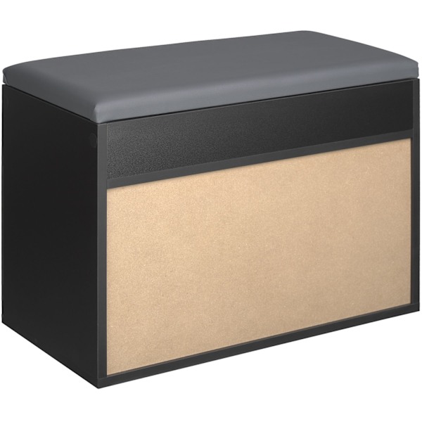 tectake Skoreol Jasmina 60x30x43,5cm -  sort Black
