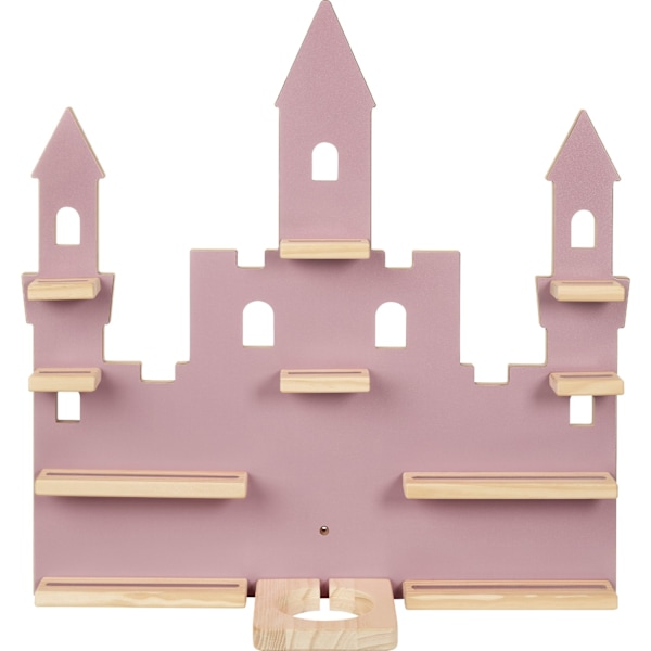 tectake Væghylde MyLittleStory Princess Castle til op til 22 Tonies Pink