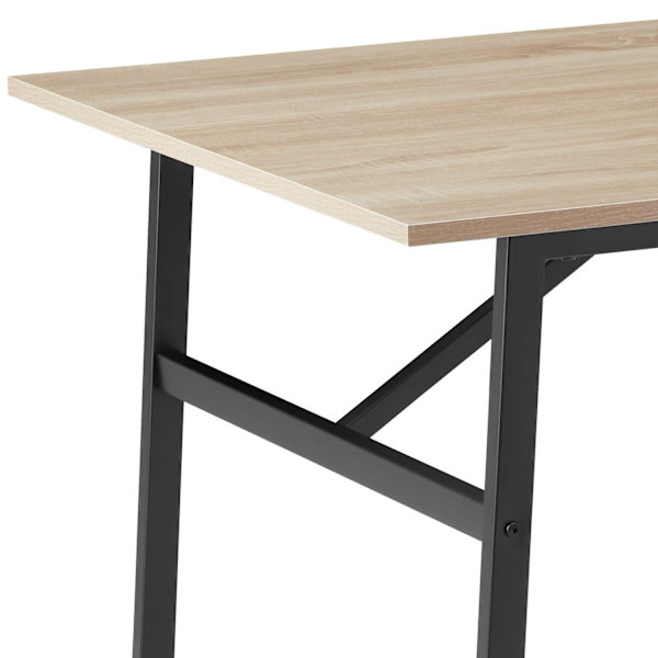tectake Spisebord Swansea 120x75x76cm -  Industrielt lyst træ, egetræ Sonoma Light brown