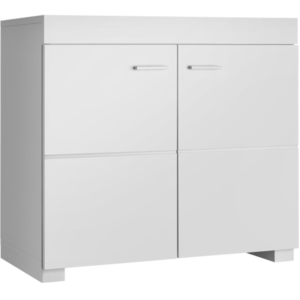 tectake Badeværelsesskab Idris, 2 rum, belastning 35 kg White