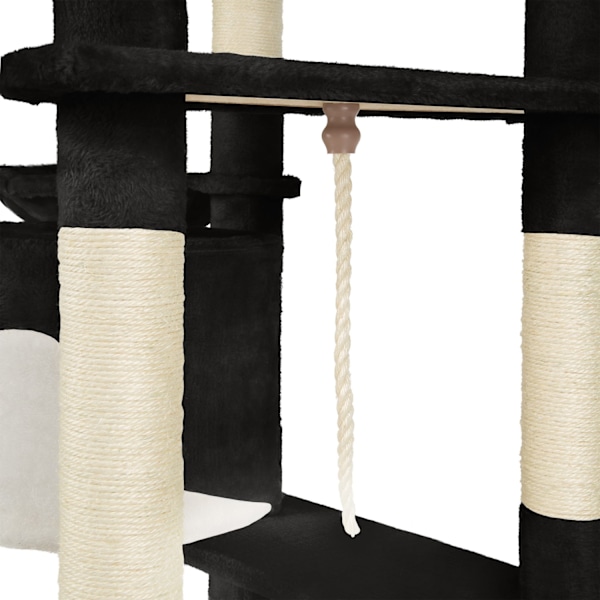 tectake Kradsetræ Nelly -  sort/hvid White