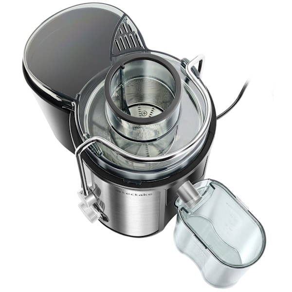 tectake Juicer Frufi, 2 hastighedstrin, rustfrit stål, 600W Silver