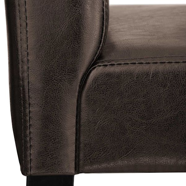 tectake Barstol med ryglæn -  brun Brown