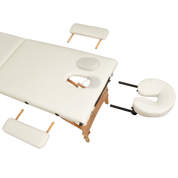 tectake Massagebriks med 3 zoner, polstring + taske -  beige Beige