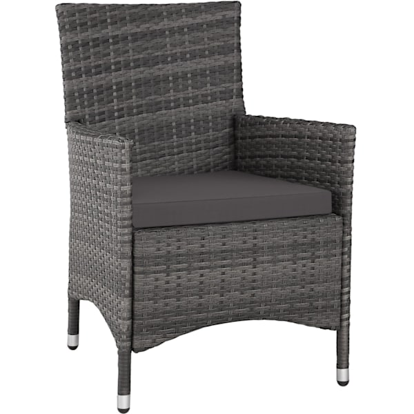 tectake Polyrattan loungesæt Menorca -  grå Grey