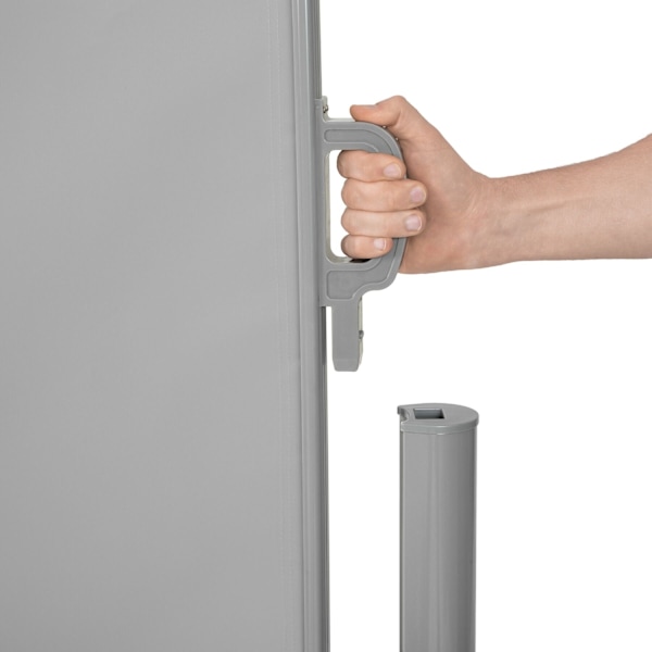 tectake Læhegn i aluminium og polyester - 160 x 300 cm Grey
