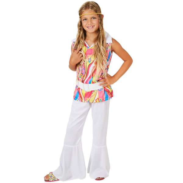 tectake Dancing Girl børnekostume White 128 (7-8y)