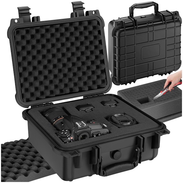 tectake Universalboks, kamerataske - M M Black