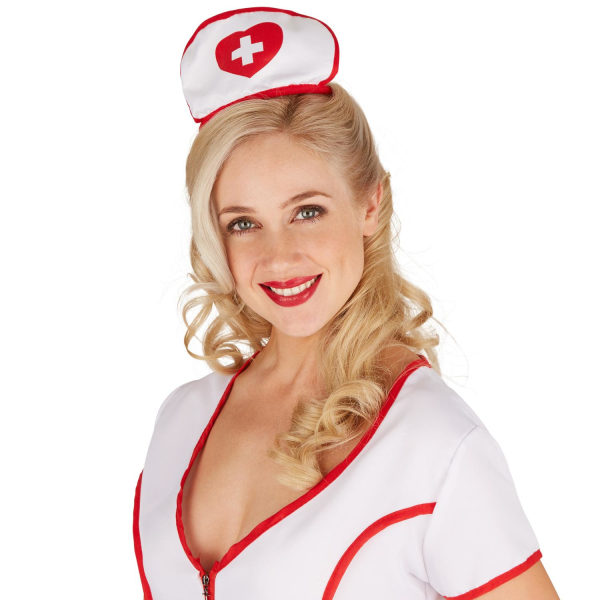 tectake Sygeplejerske kostume White L