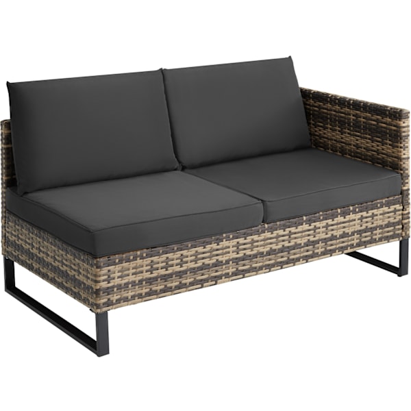 tectake Polyrattan loungesæt Ostuni -  natur Nature