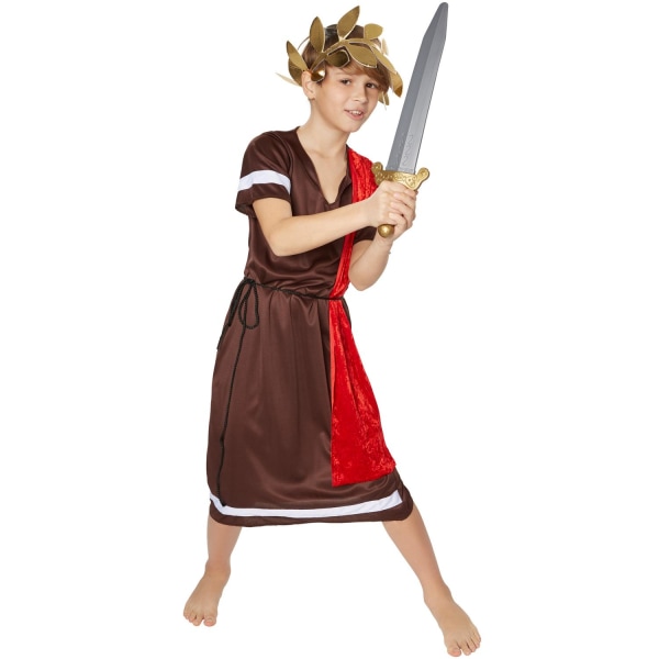 tectake Romersk kejser Maximus kostume Brown 128 (8-10y)